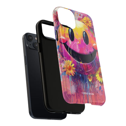 Smiley Bloom iPhone 14 Plus Case - Tough+