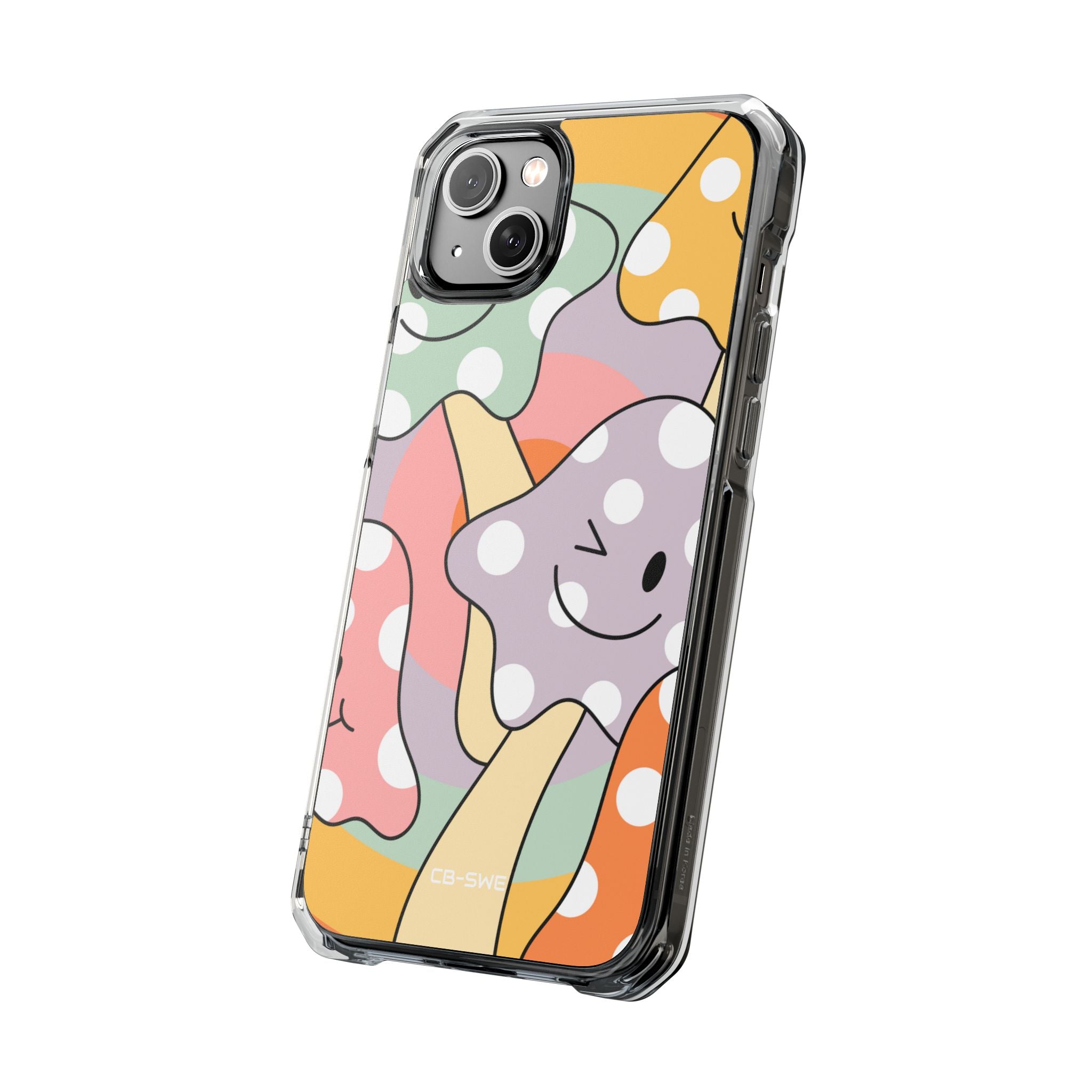 Playful Mushroom Friends iPhone Case - Impact