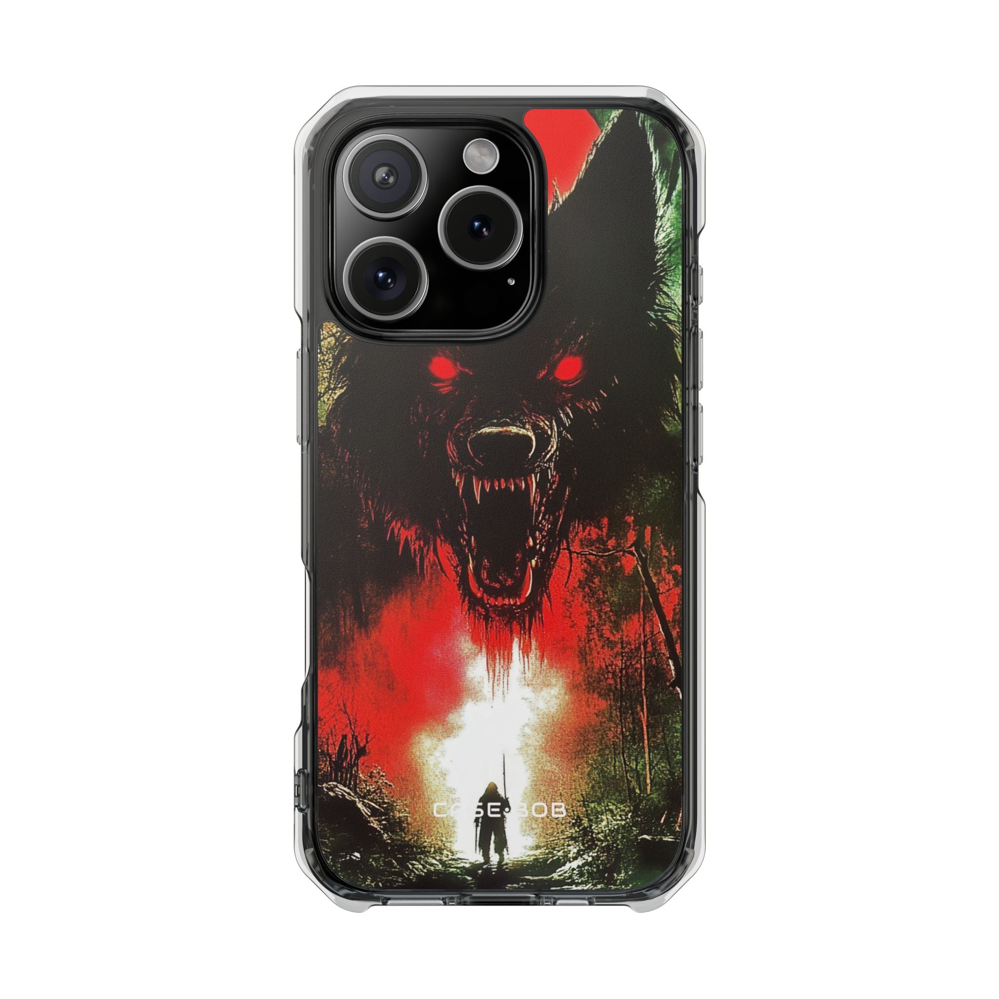 Crimson Wolf iPhone 16 Pro Skal - Impact