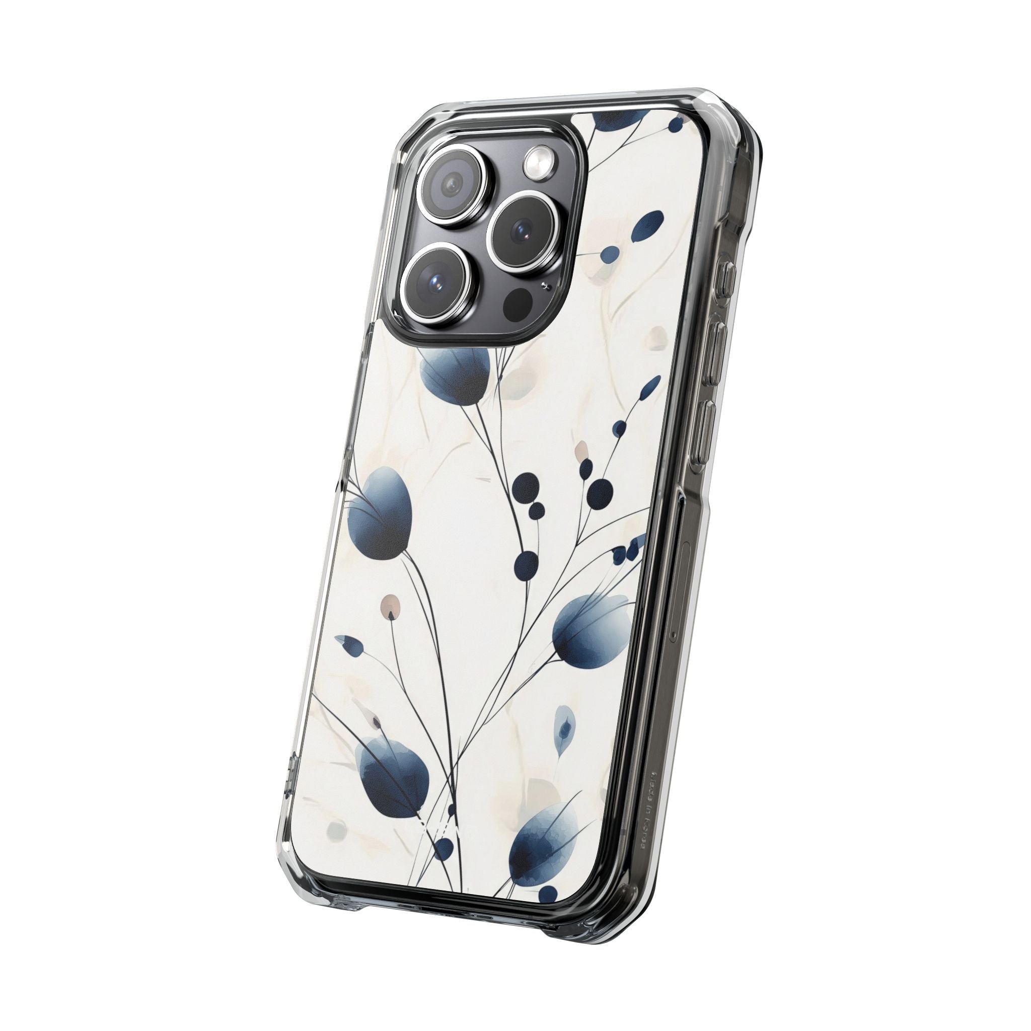 Floral Harmony Blue iPhone Case - Impact
