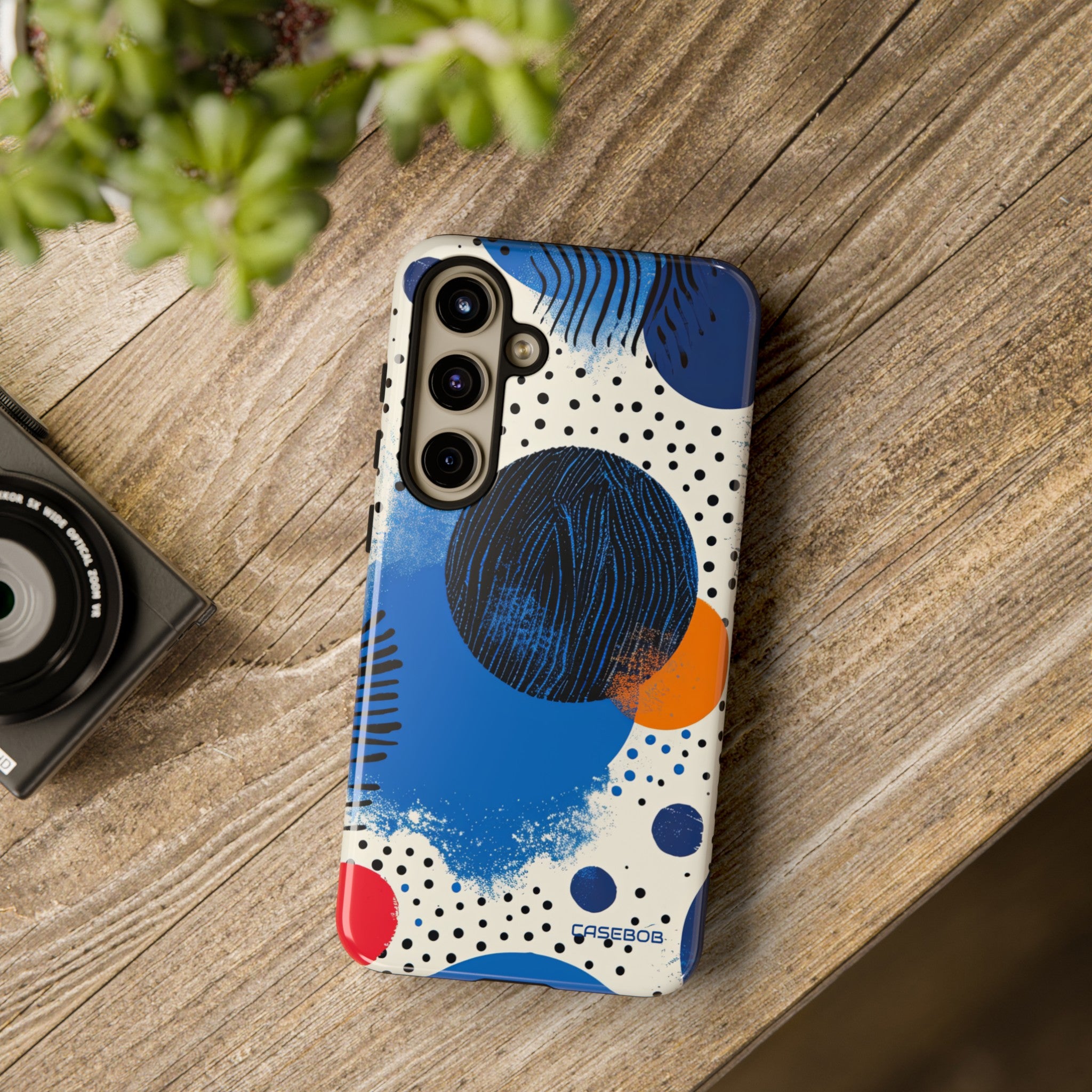 Blue Tranquil Geometry - Protective Phone Case