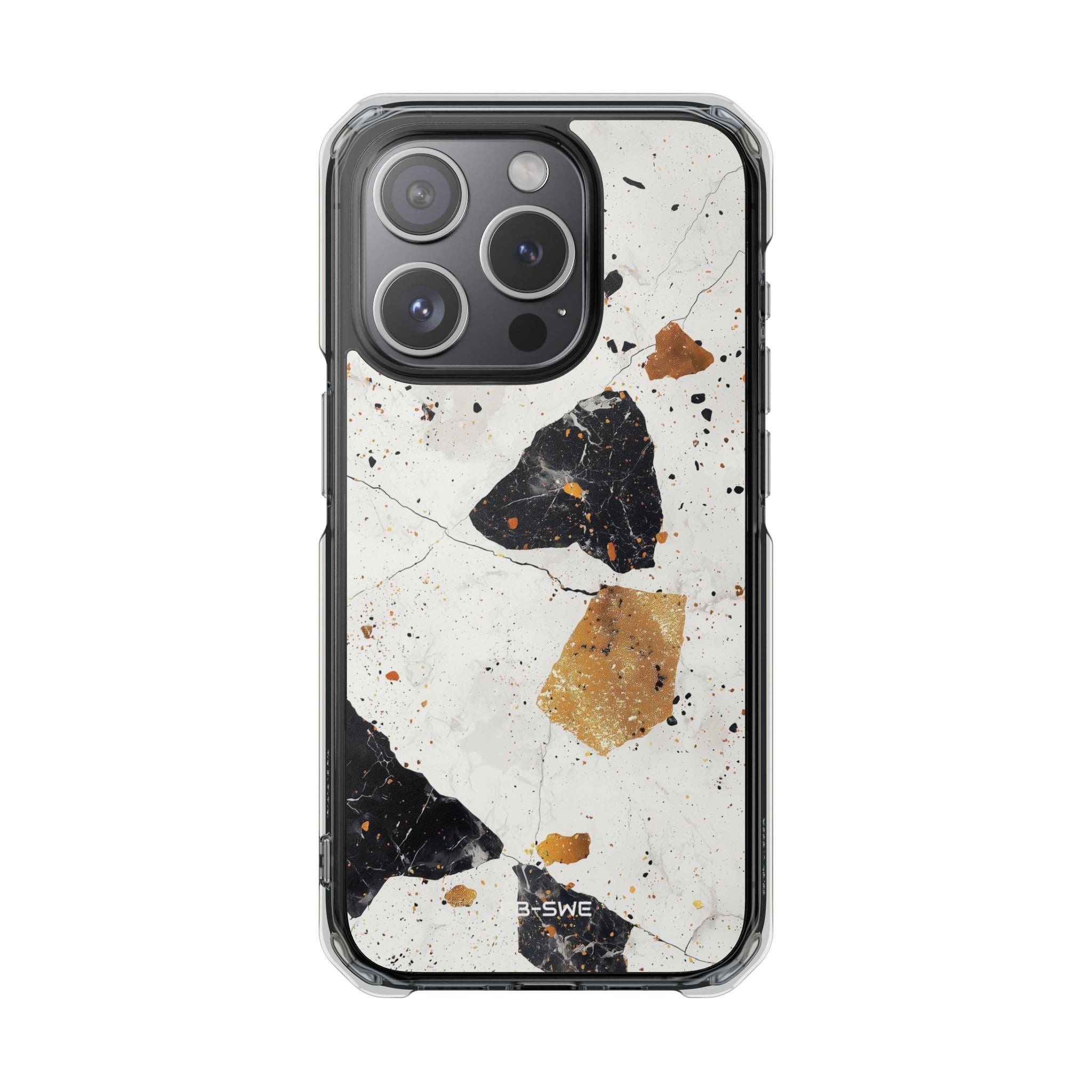 Golden Shapes Dance iPhone Case - Impact