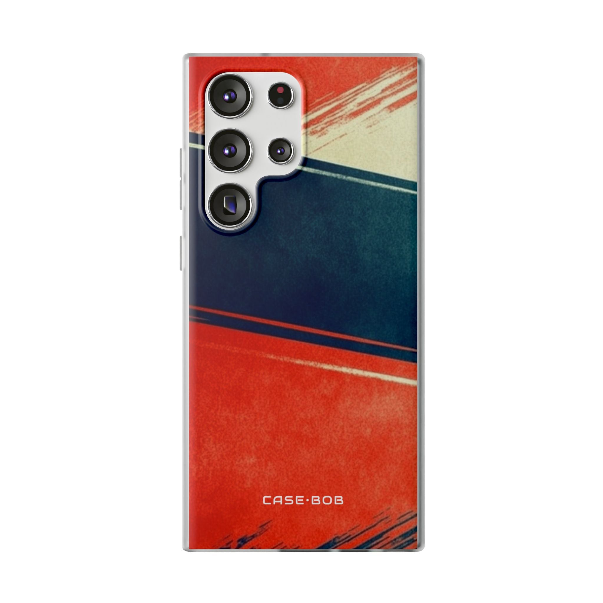 Blue Diagonal Motion Samsung S23 Ultra Case - Soft