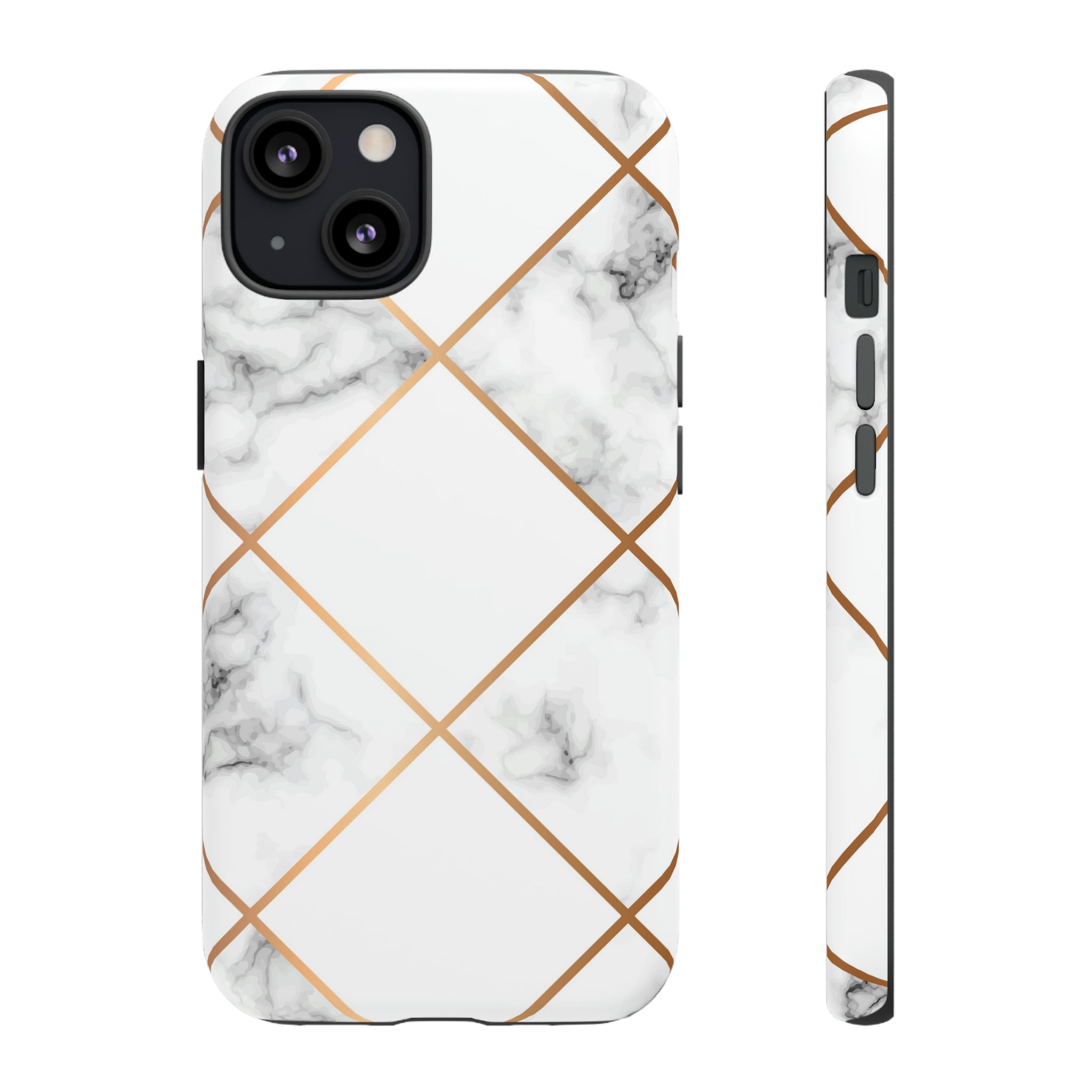 White Marble - Protective Phone Case