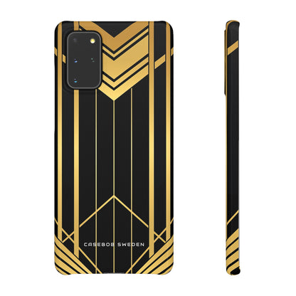 "Golden Art Deco Symmetry in Geometric Elegance" Samsung S20 - Slim Phone Case