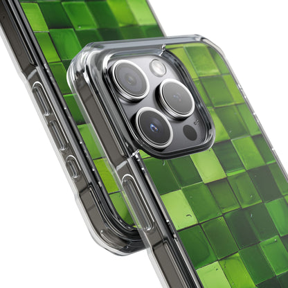 Green Tile Harmony iPhone 15 - Impact Clear+
