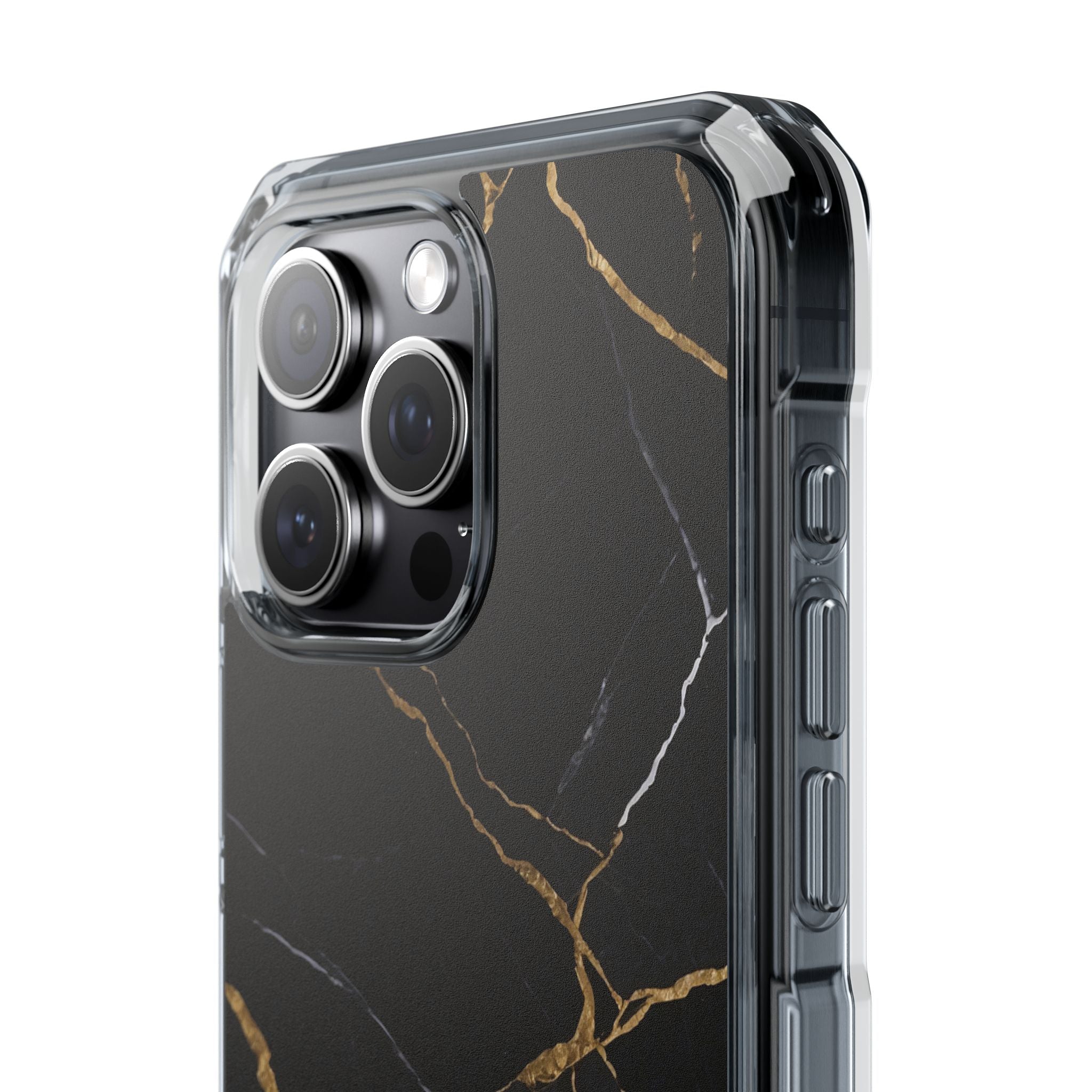 Golden Veins Emerge iPhone Case - Impact
