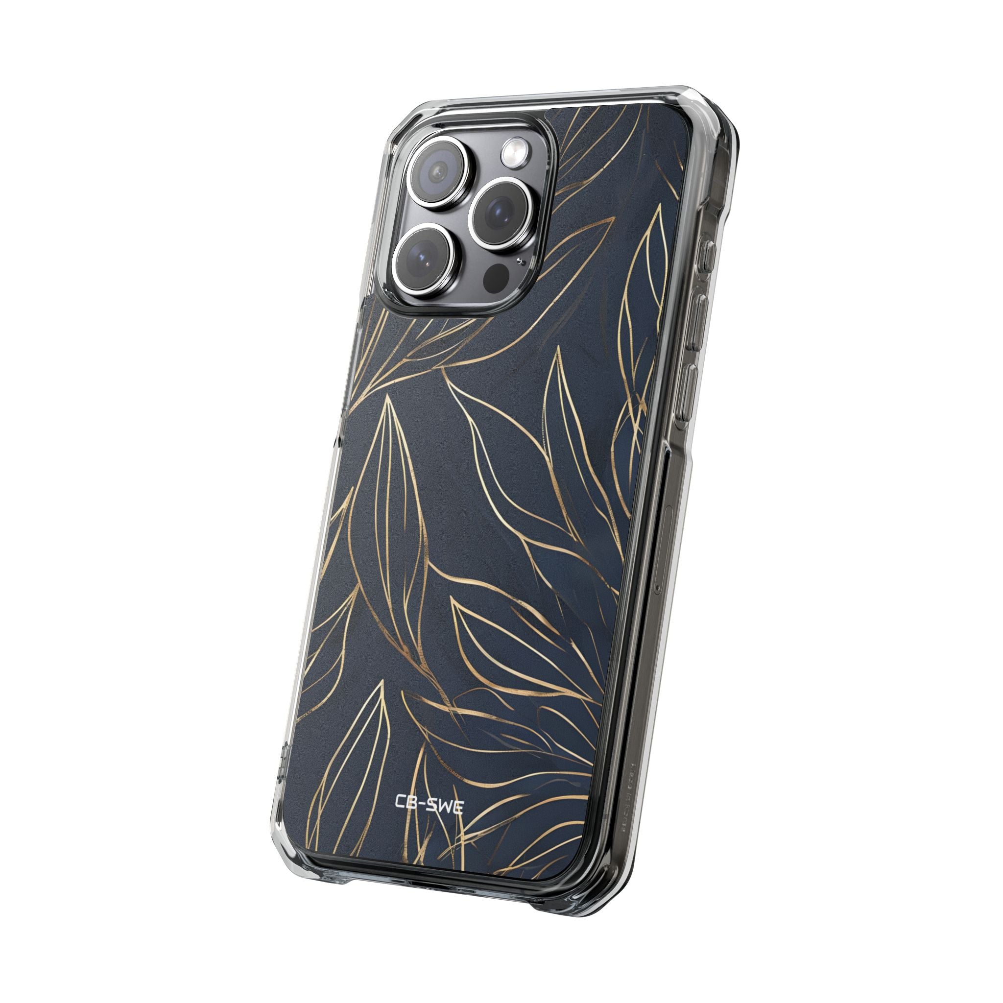 Modern Gold Leaves iPhone Case - Impact
