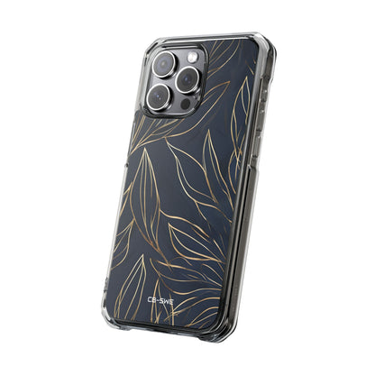 Modern Gold Leaves iPhone Case - Impact