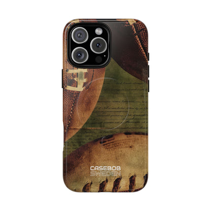 Vintage Football Textures iPhone 16 - Tough+