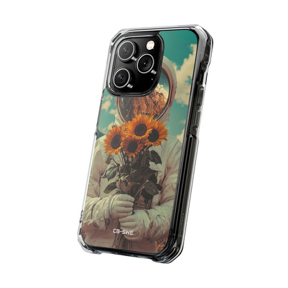 Sunflower Spacesuit Shine iPhone Case - Impact