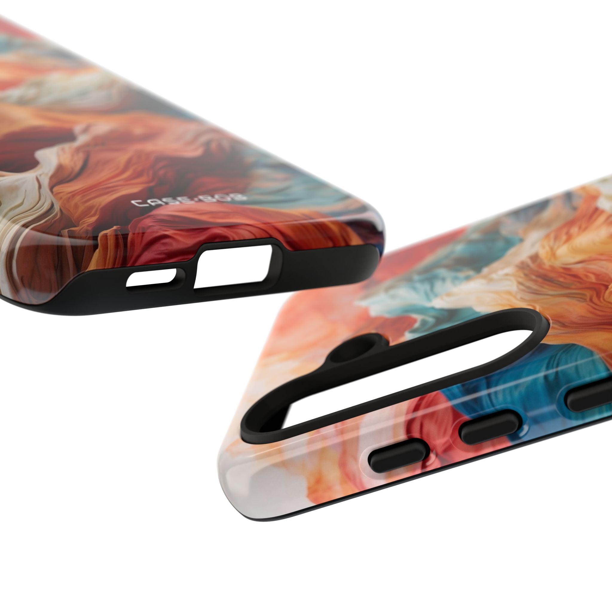 Fabric Peaks Cream Samsung S24 Case - Tough