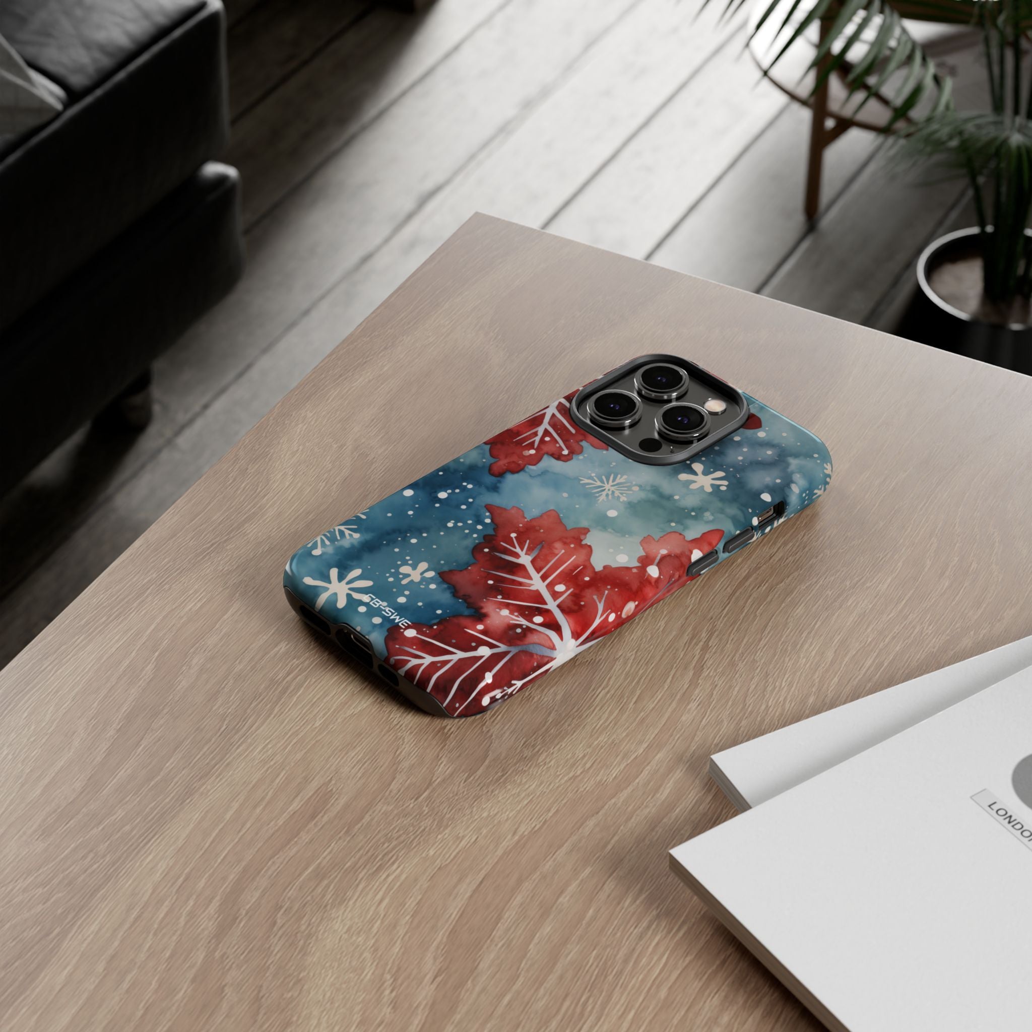 Winter Leaves Dance - iPhone Case