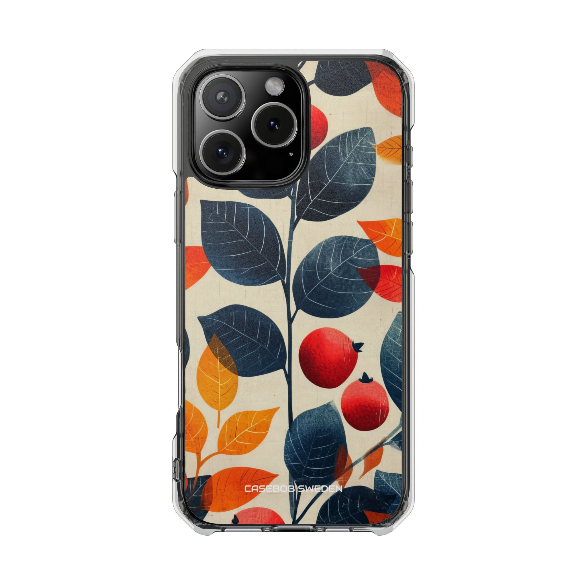 Autumn Nature Pattern - Clear Impact iPhone 16 Phone Case