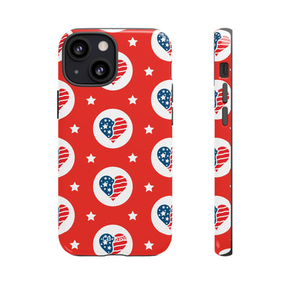 Hearts Celebrate Freedom - iPhone Case