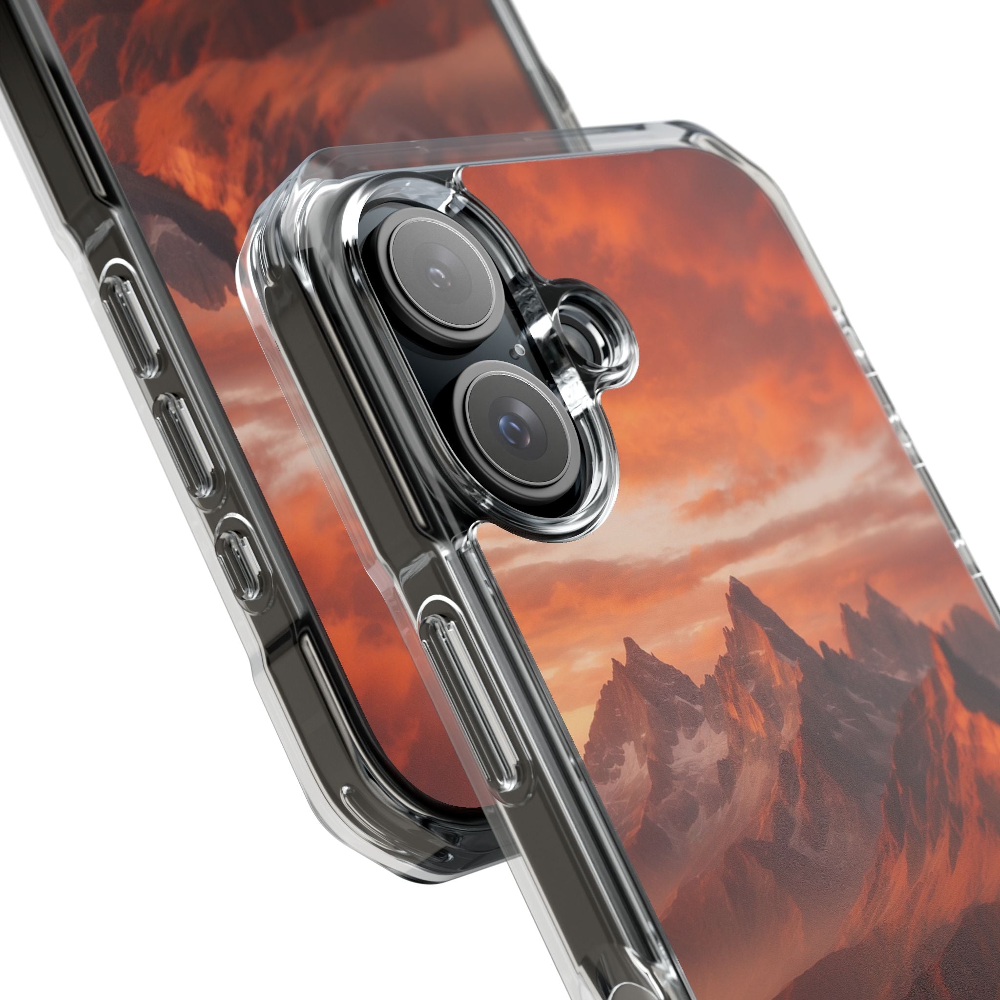 Mountain Peaks Glowing iPhone Case - Impact