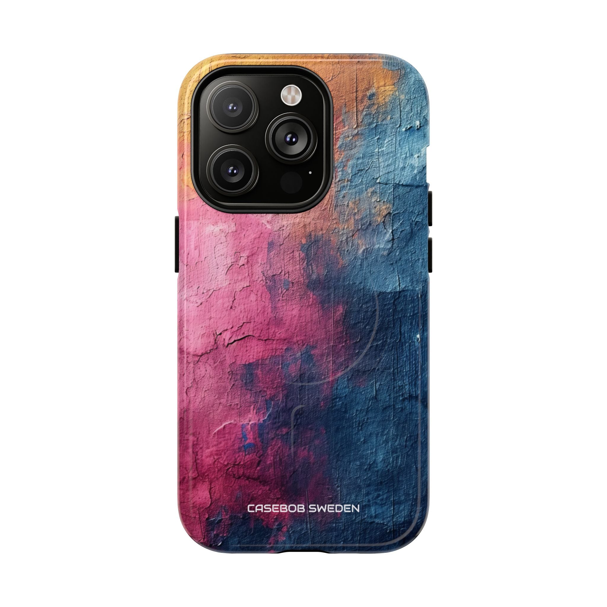 Blue Pink Abstract - Tough + MagSafe® iPhone 14 Phone Case