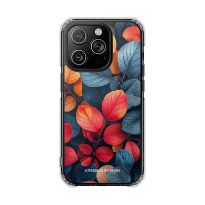 Vibrant Nature Leaves - Clear Impact iPhone 14 Phone Case