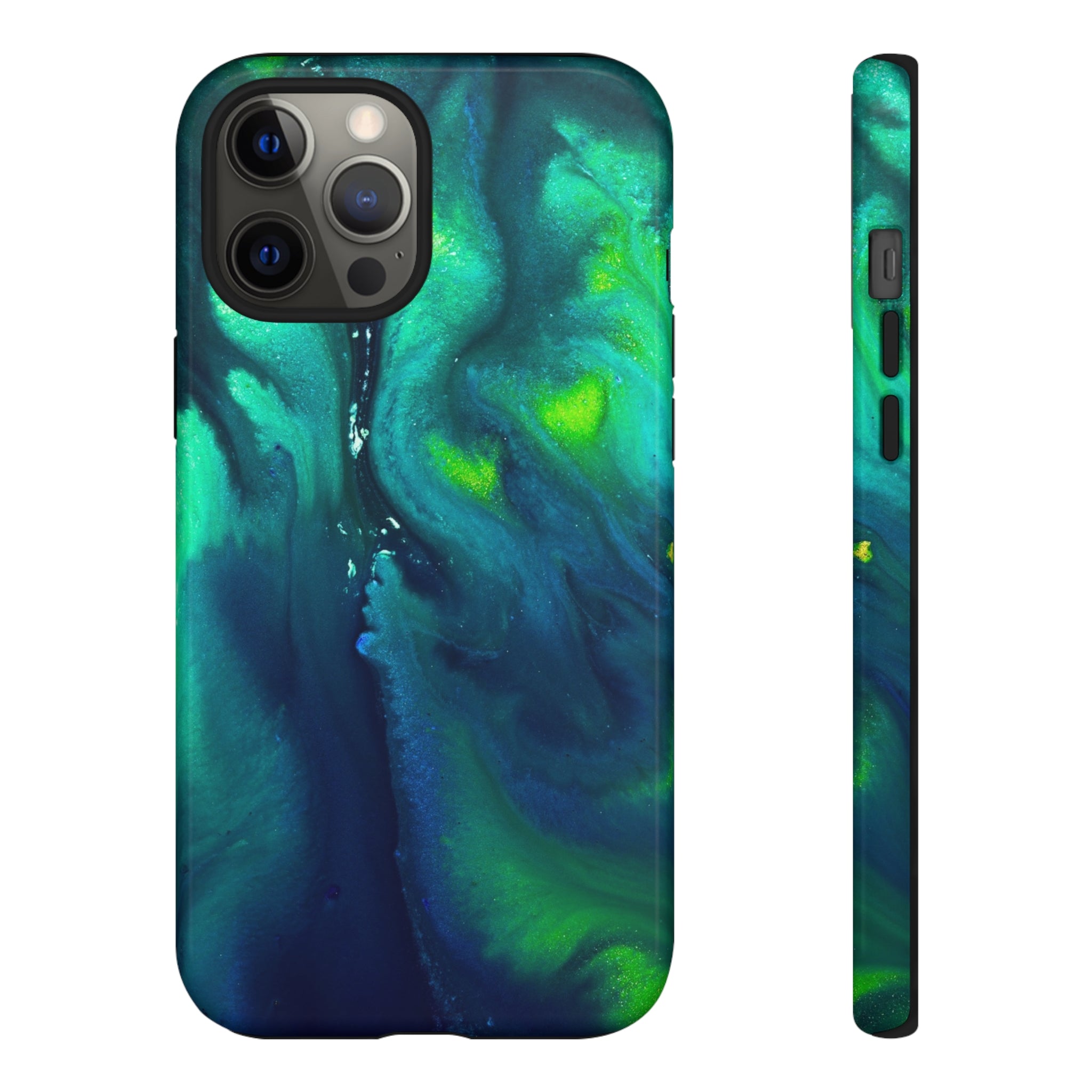 Northen Light Ink Art iPhone Case (Protective) iPhone 12 Pro Max Glossy Phone Case