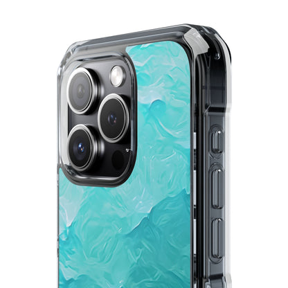 Soothing Aqua Currents iPhone 15 - Impact Clear+