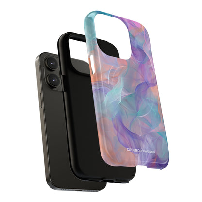 Dreamy Teal Flow - Tough + MagSafe® iPhone 14 Phone Case