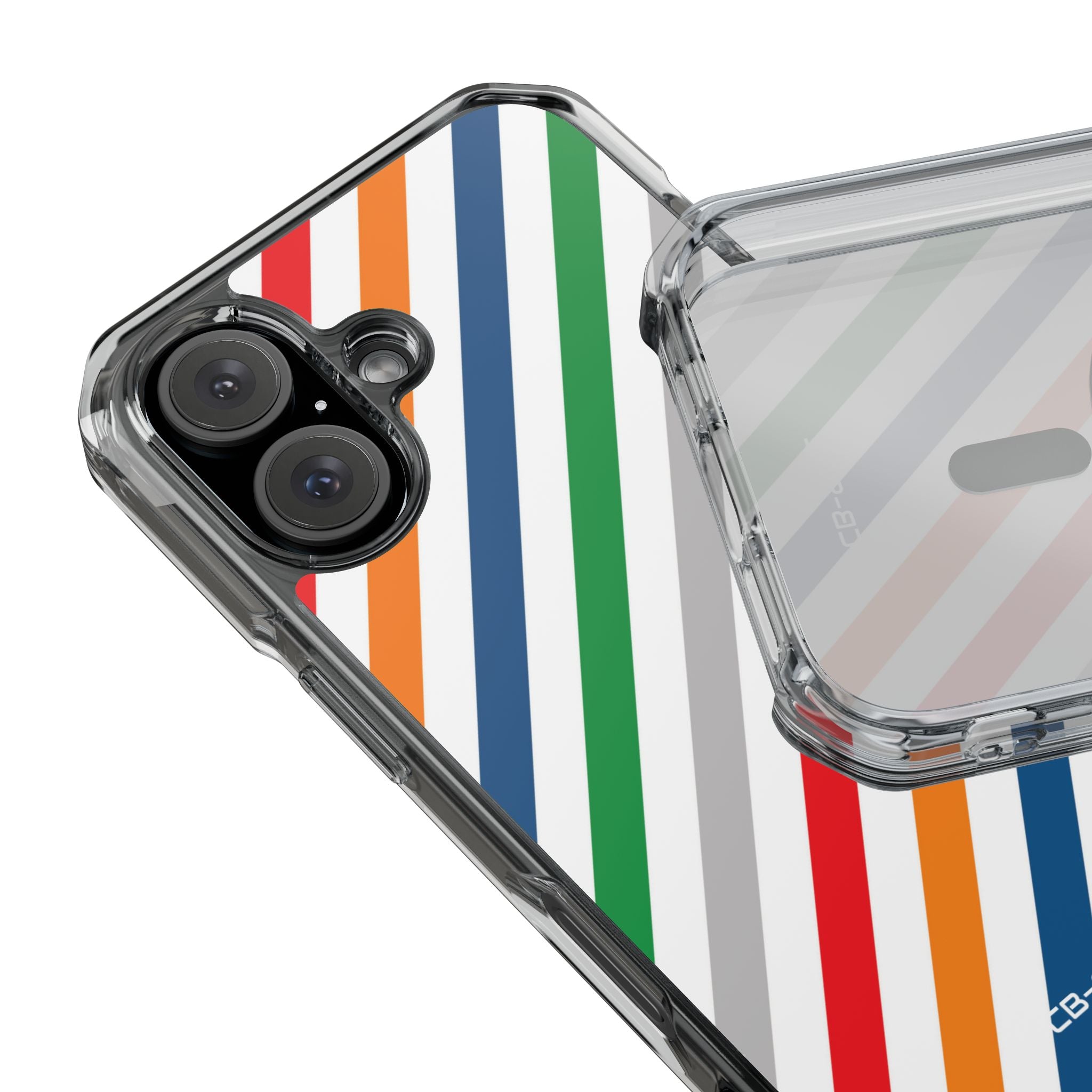 Vibrant Geometric Stripes iPhone Case - Impact