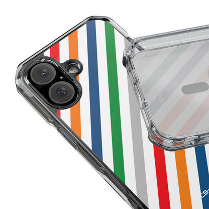 Vibrant Geometric Stripes iPhone Case - Impact