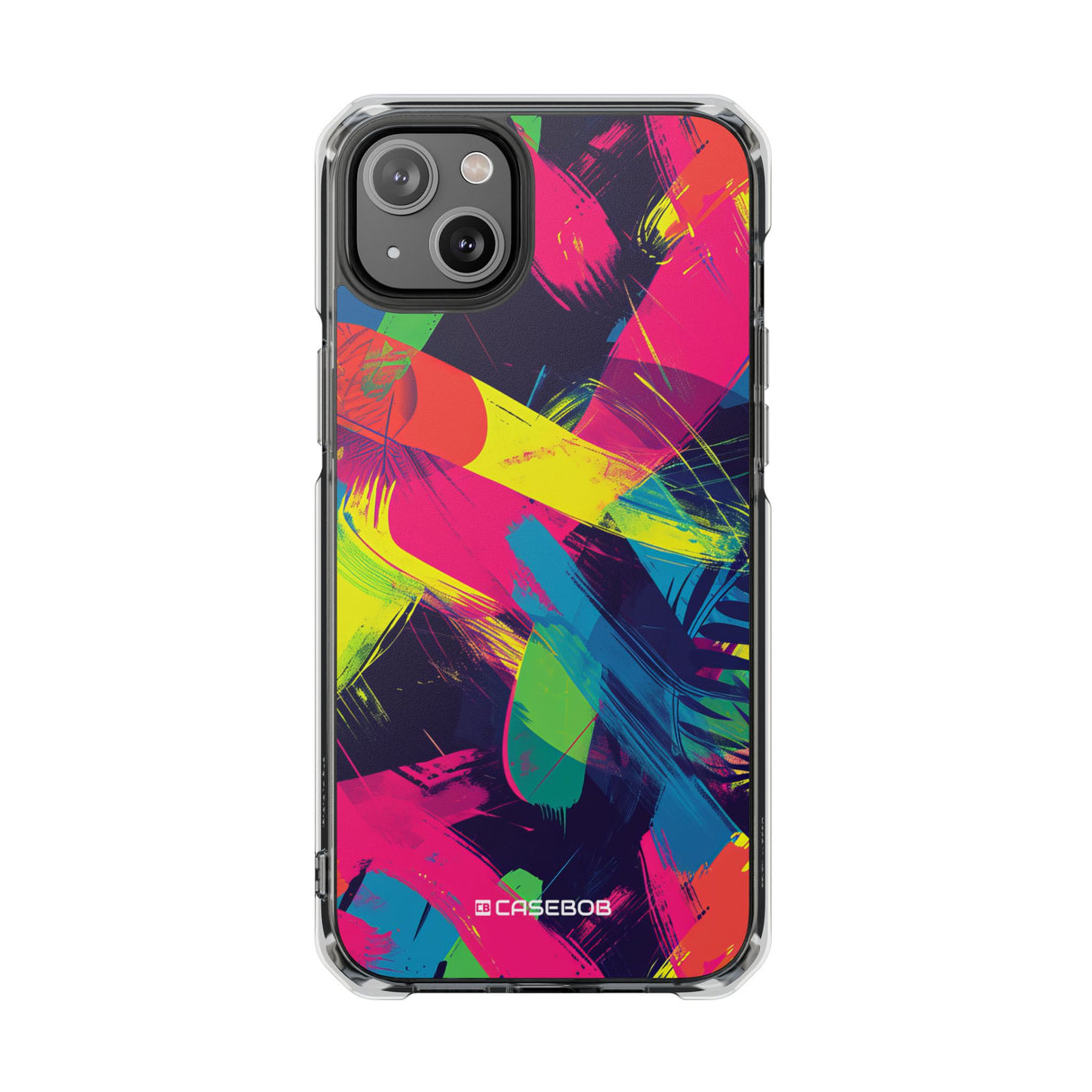 Pantone Neon Patterns | Handyhülle für iPhone (Clear Impact Case – magnetisch)