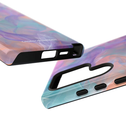 Dreamy Teal Flow - Tough Samsung S24 Phone Case