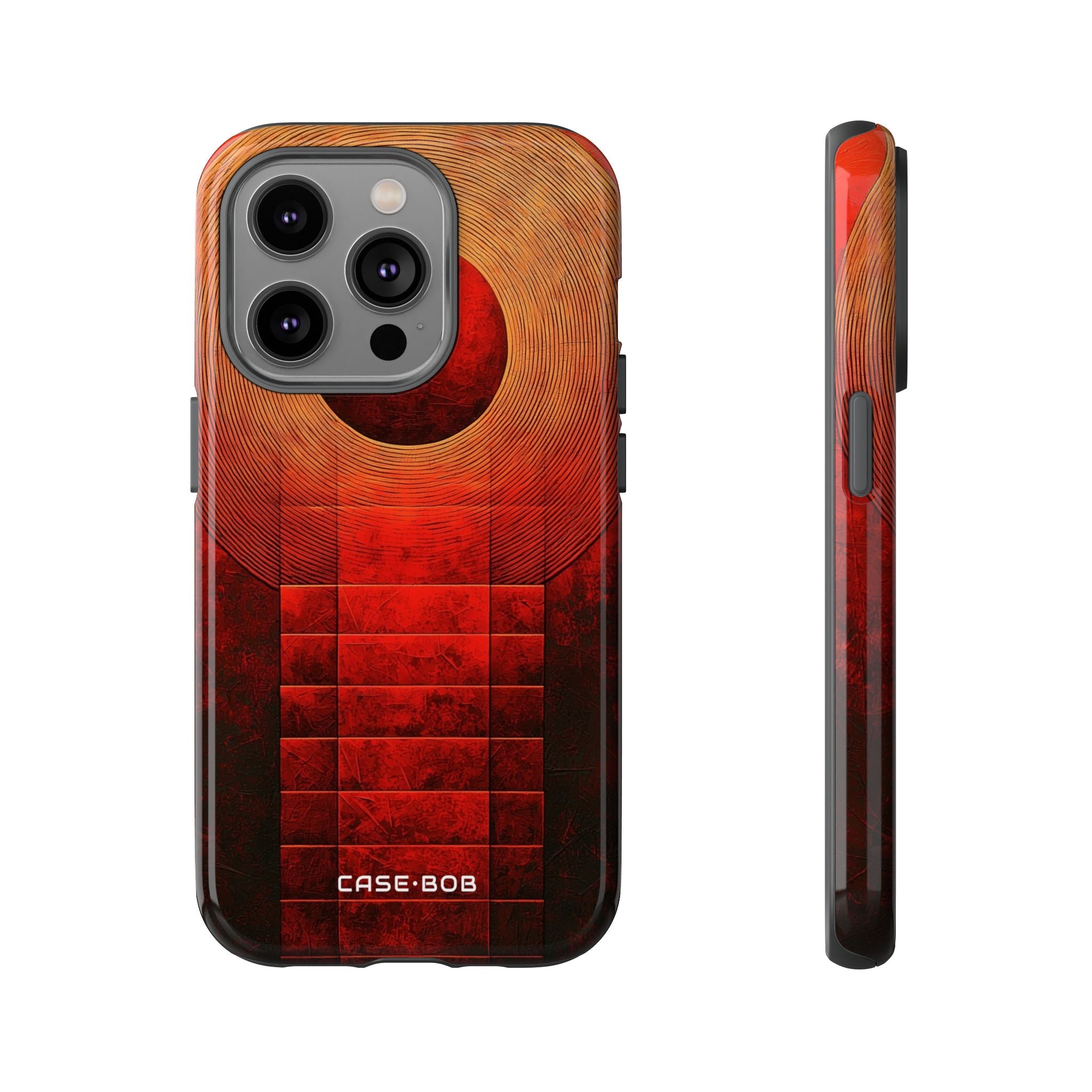 Crimson Orbit iPhone 14 Pro Case - Tough
