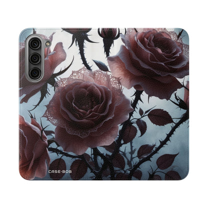 Lace Rose Moonlight - Samsung S23+ Case - Wallet