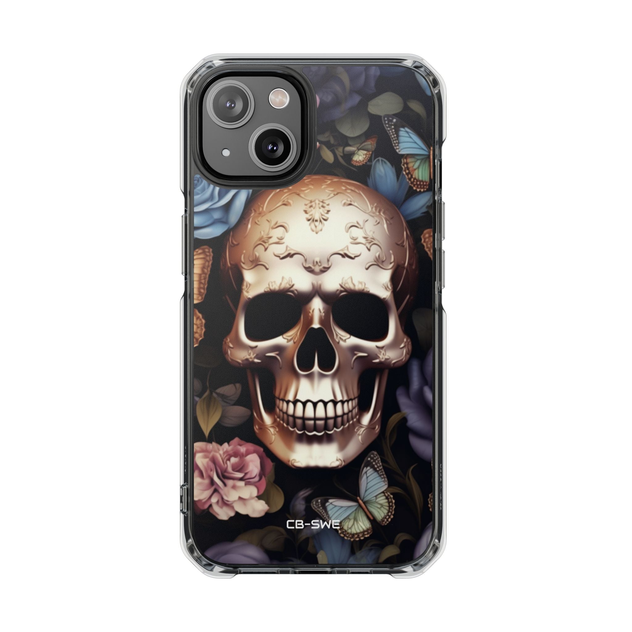 Skull Among Blossoms iPhone Case - Impact