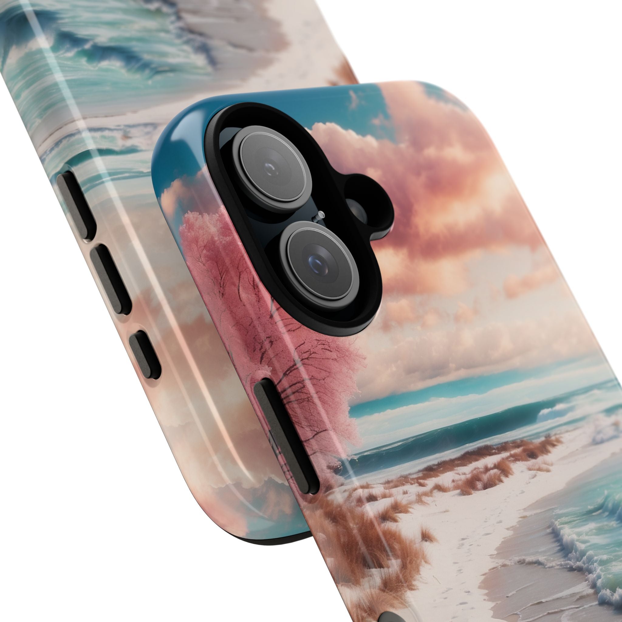 Pink Tree Breeze iPhone 16 Plus Case - Tough