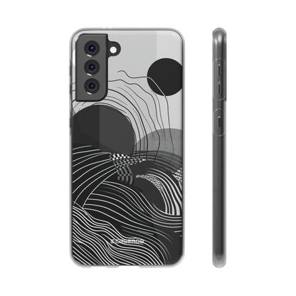 Monochrome Dynamics | Flexible Phone Case for Samsung Galaxy