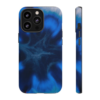 Blue Star Marble Ink Art iPhone Case (Protective) iPhone 13 Pro Matte Phone Case