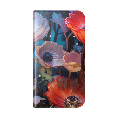 Glowing Petals - iPhone 15 Plus Case - Wallet