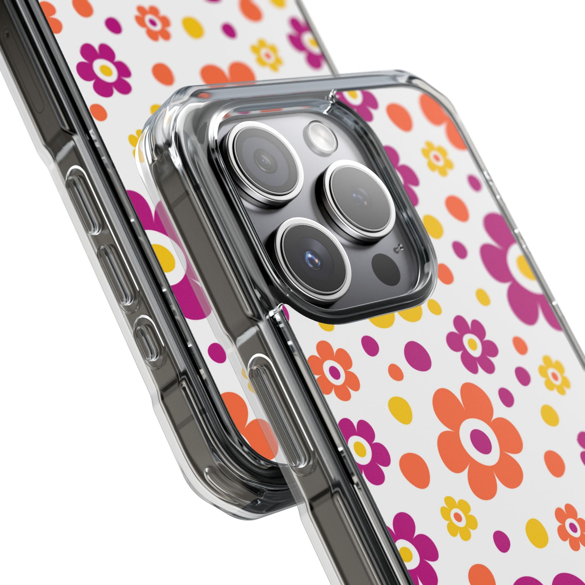Retro Floral Playfulness iPhone Case - Impact