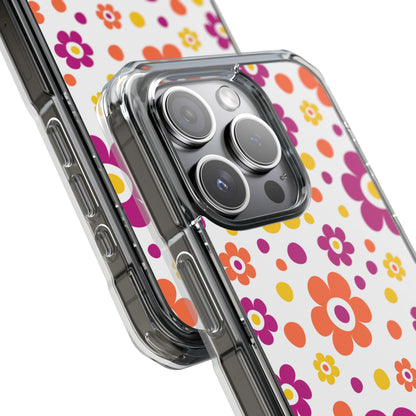 Retro Floral Playfulness iPhone Case - Impact