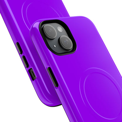 Vivid Violet - Tough + MagSafe® iPhone 15 Phone Case