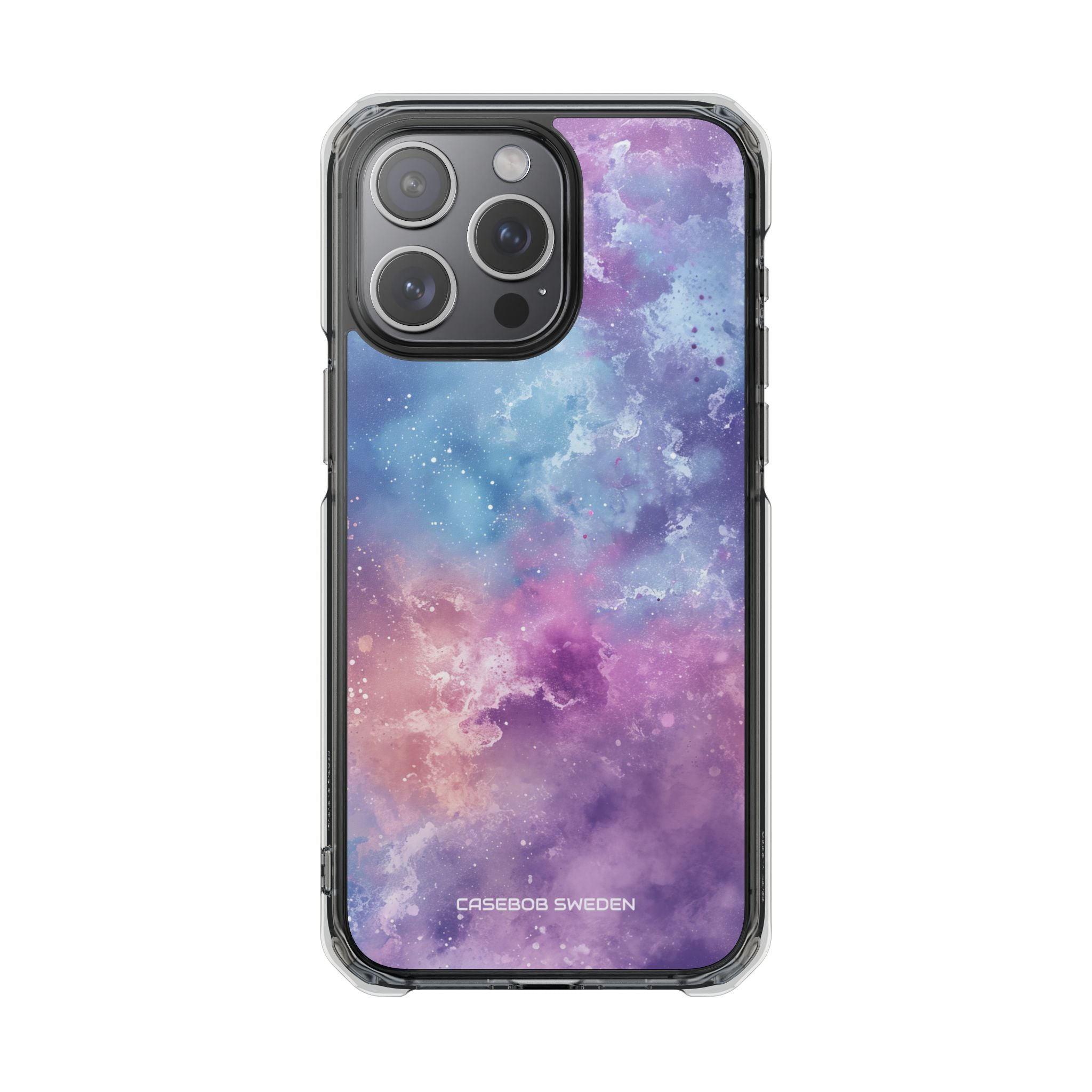 Cosmic Nebula Swirls - Clear Impact iPhone 15 Phone Case