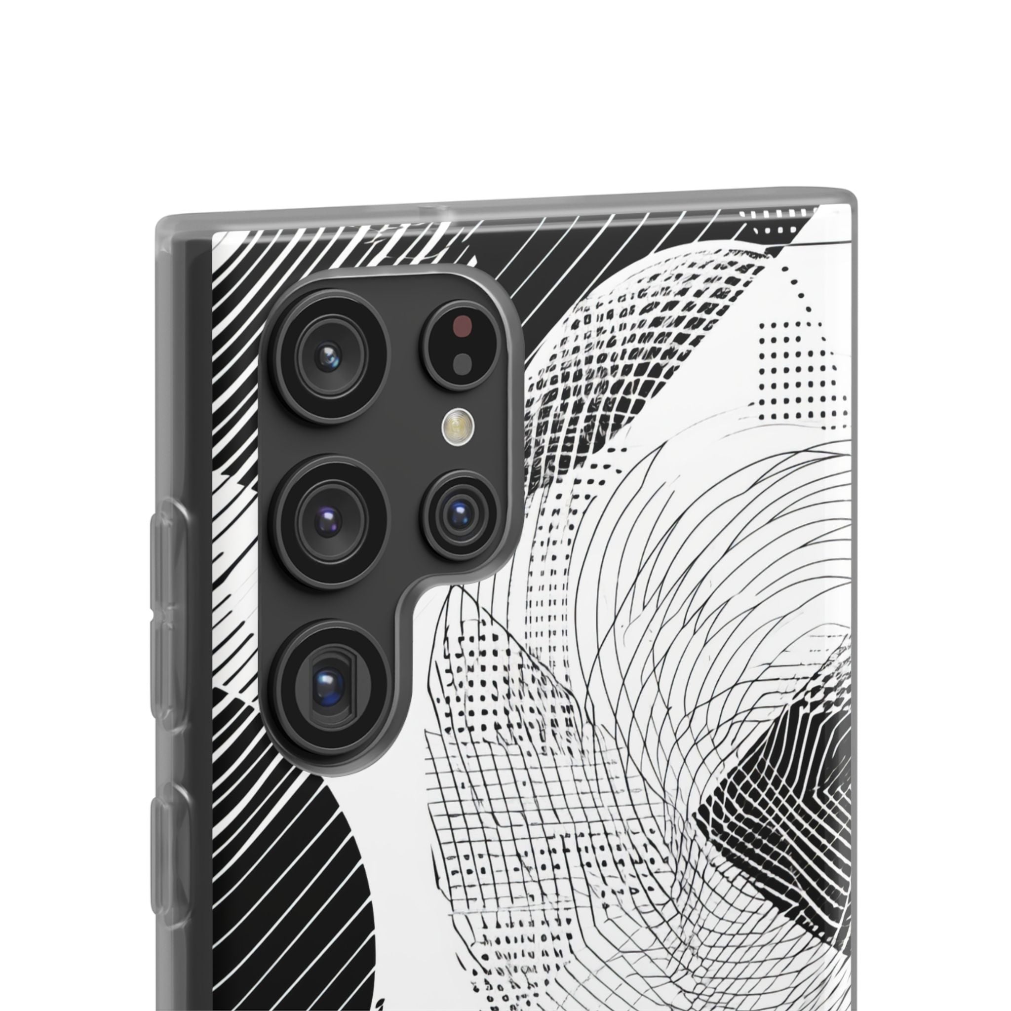 Monochrome Dynamics | Flexible Phone Case for Samsung Galaxy