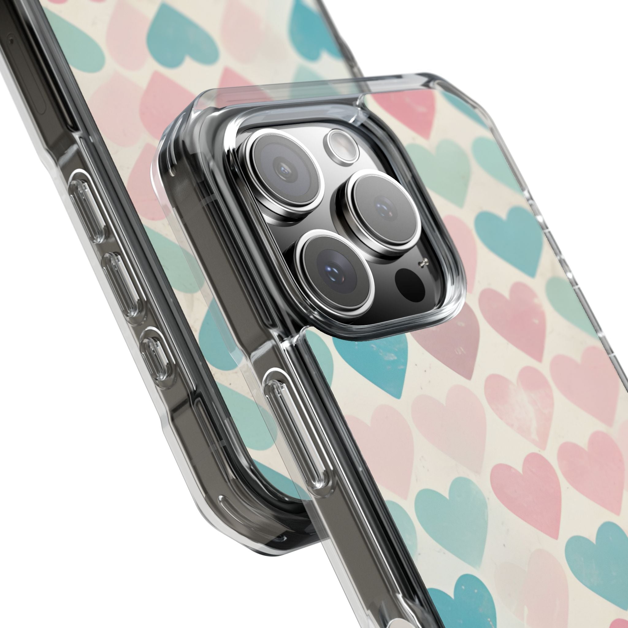 Retro Hearts Symmetry iPhone Case - Impact