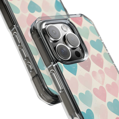 Retro Hearts Symmetry iPhone Case - Impact