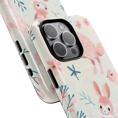 Pastel Whimsical Nature - Tough + MagSafe® iPhone 15 Phone Case