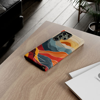 Harmonic Flow of Lines and Color Samsung S23 - Tough Phone Case