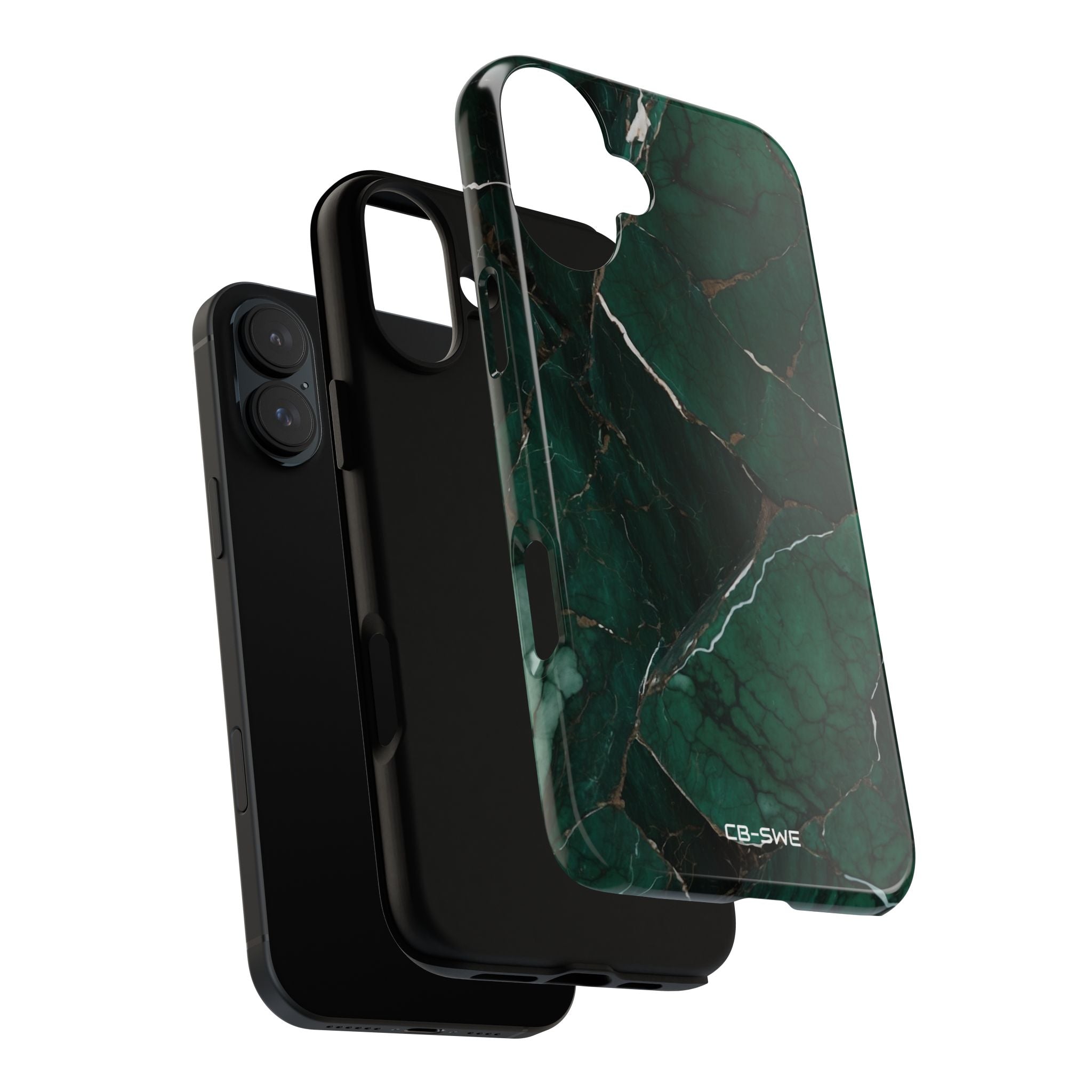 Emerald Veins Flow - iPhone Case