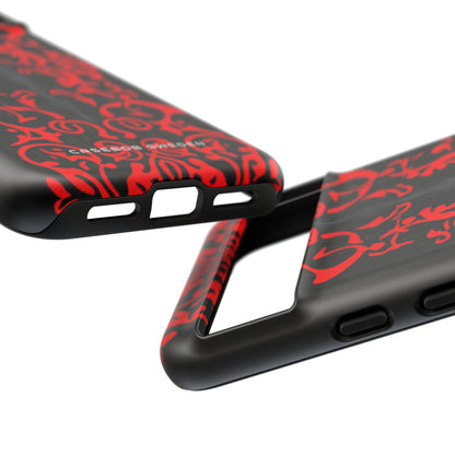 Gothic Crimson Symmetry Google Pixel 8 - Tough Phone Case