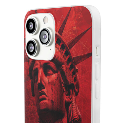 Red Liberty Revolution | Flexible Phone Case for iPhone