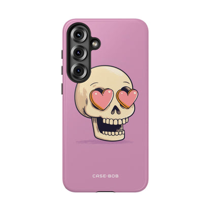 Heart Eyed Skull Samsung S25 Plus Case - Tough