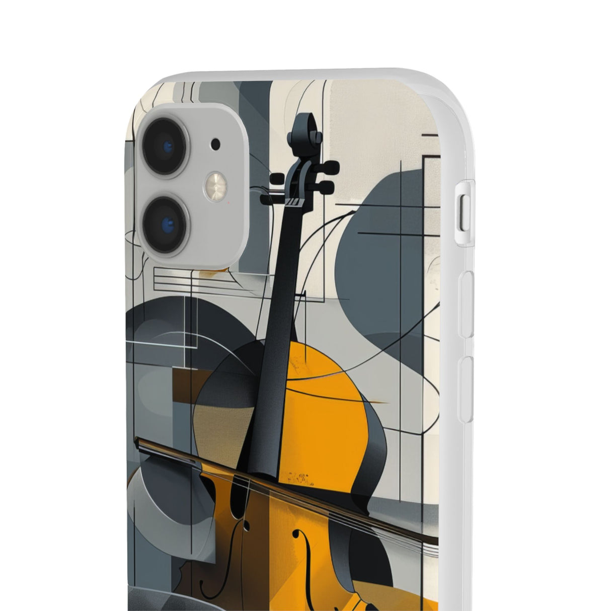 Cello-Abstraktion | Flexible Handyhülle für iPhone